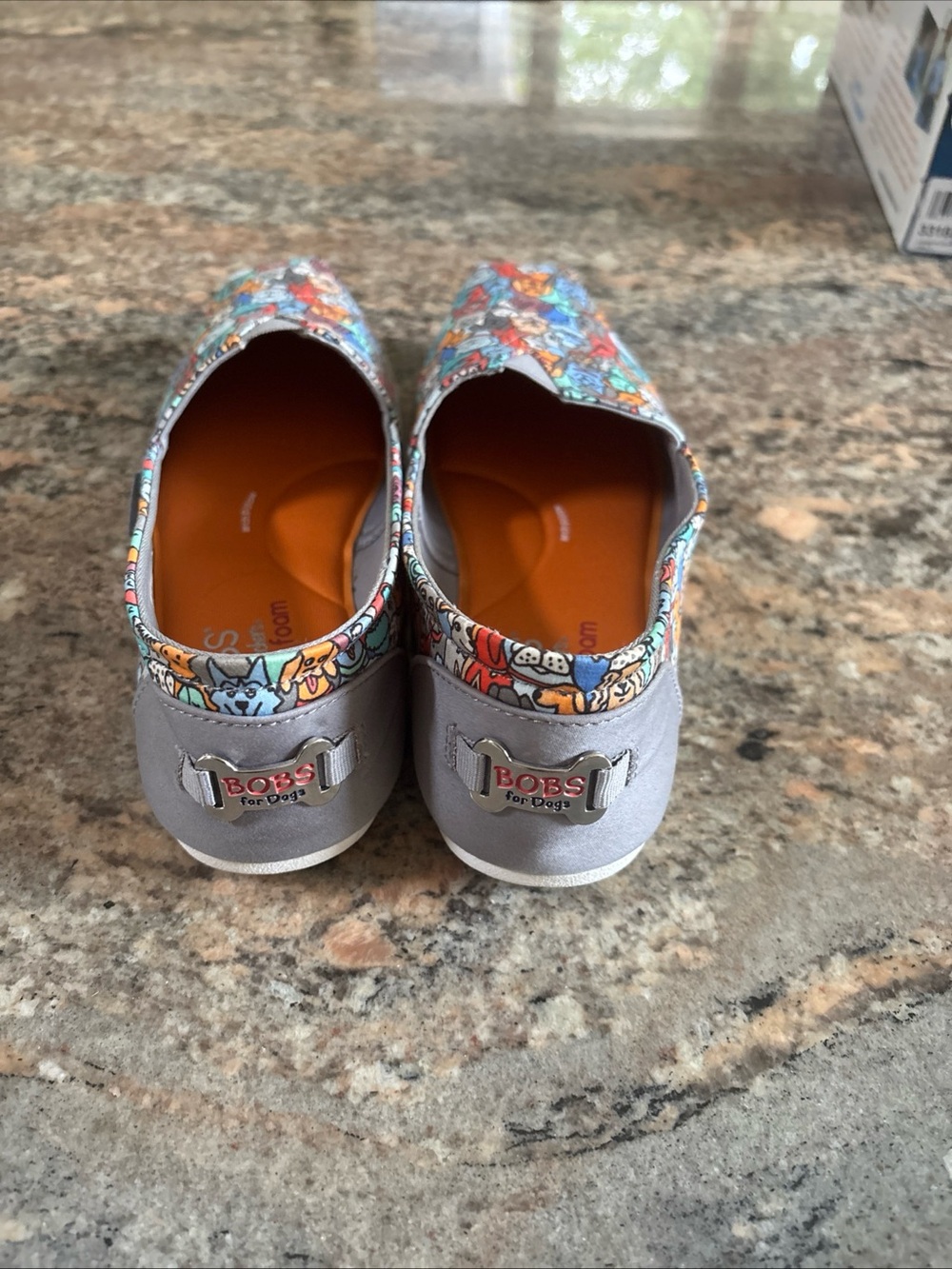 Sketchers Memory Foam Flats Sz 9.5 “Woof Party” Party Design - Picture 4 of 7